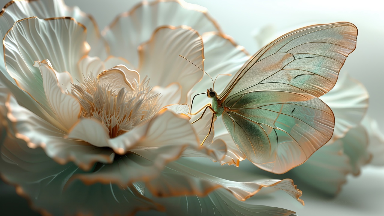 flowers-1280x720-white-butterfly-25975